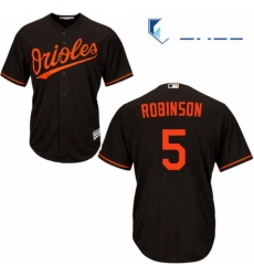 Youth Majestic Baltimore Orioles 5 Brooks Robinson Authentic Black Alternate Cool Base MLB Jersey