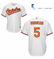 Youth Majestic Baltimore Orioles 5 Brooks Robinson Authentic White Home Cool Base MLB Jersey