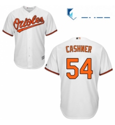 Youth Majestic Baltimore Orioles 54 Andrew Cashner Replica White Home Cool Base MLB Jersey 