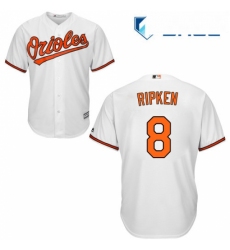Youth Majestic Baltimore Orioles 8 Cal Ripken Authentic White Home Cool Base MLB Jersey