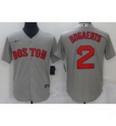 Men Boston Red Sox 2 Xander Bogaerts Grey New Cool Base Stitched Nike Jersey