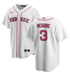 Men Boston Red Sox 3 Reese McGuire White Cool Base Stitched Baseball Jersey