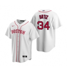 Men Boston Red Sox 34 David Ortiz White Cool Base Stitched Jersey