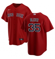 Men Boston Red Sox 35 Richard Bleier Red Cool Base Stitched Baseball Jersey