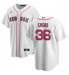 Men Boston Red Sox 36 Triston Casas White Cool Base Stitched Baseball Jersey