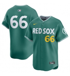 Men Boston Red Sox 66 Brayan Bello Green 2025 City Connect Limited Stitched Baseball Jersey