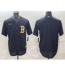 Men Boston Red Sox Blank Black Cool Base Stitched Baseball Jersey