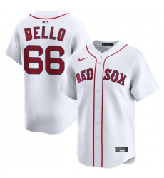 Men Boston Red Sox Nike Home Limited Jersey White Bello Brayan 66