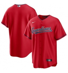 Men Cleveland Guardians Blank Red Cool Base Stitched Baseball Jerse