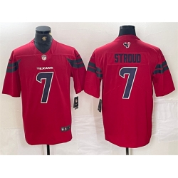 Men Houston Texans 7 C J  Stroud Red Vapor Untouchable Stitched Footb