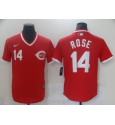 Men Nike Cincinati Reds Pete Rose 14 Red Cool Base Stitched Pullover MLB Jersey