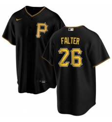 Men Pittsburgh Pirates 26 Bailey Falter Black Cool Base Stitched Baseball Jersey