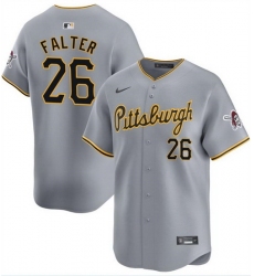 Men Pittsburgh Pirates 26 Bailey Falter Grey Away Limited Stitched Baseball Jersey