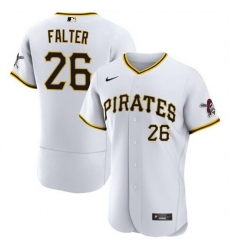 Men Pittsburgh Pirates 26 Bailey Falter White Flex Base Stitched Baseball Jersey