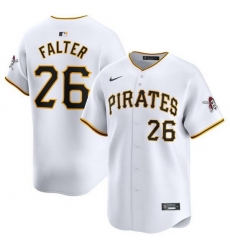 Men Pittsburgh Pirates 26 Bailey Falter White Home Limited Stitched Baseball Jersey
