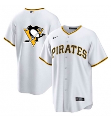 Men Pittsburgh Pirates  26 Penguins White Cool Base Stitched Jersey