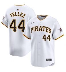 Men Pittsburgh Pirates 44 Rowdy Tellez White Home Limited Stitched Baseball Jersey
