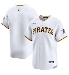 Men Pittsburgh Pirates Blank White Home Limited Stitched Baseball Jersey