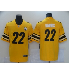Men Pittsburgh Steelres Najee Harris 22 Yellow Limited Stitched NFL Jersey