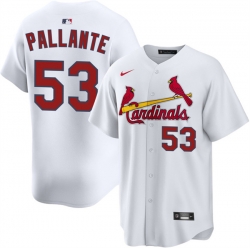 Men St  Louis Cardinals 53 Andre Pallante White Home Limited Stitched Baseball Jersey