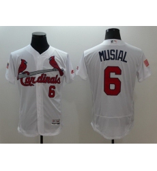 Men St Louis Cardinals 6 Musial White Elite Independent Edition 2021 MLB Jerseys