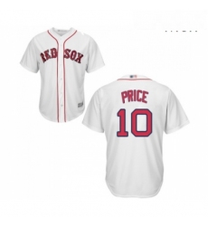 Mens Boston Red Sox 10 David Price Replica White Home Cool Base Baseball Jersey