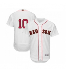 Mens Boston Red Sox 10 David Price White 2019 Gold Program Flex Base Authentic Collection Baseball Jersey