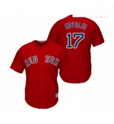 Mens Boston Red Sox 17 Nathan Eovaldi Replica Red Alternate Home Cool Base Baseball Jersey 