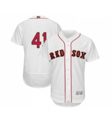 Mens Boston Red Sox 41 Chris Sale White 2019 Gold Program Flex Base Authentic Collection Baseball Jersey