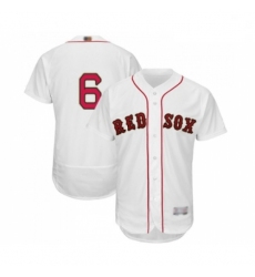 Mens Boston Red Sox 6 Johnny Pesky White 2019 Gold Program Flex Base Authentic Collection Baseball Jersey
