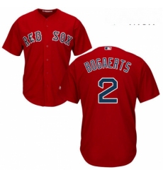 Mens Majestic Boston Red Sox 2 Xander Bogaerts Replica Red Alternate Home Cool Base MLB Jersey