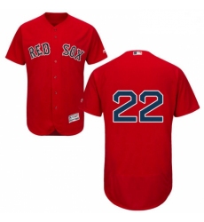 Mens Majestic Boston Red Sox 22 Rick Porcello Red Alternate Flex Base Authentic Collection MLB Jersey