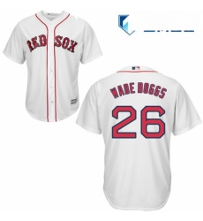 Mens Majestic Boston Red Sox 26 Wade Boggs Replica White Home Cool Base MLB Jersey