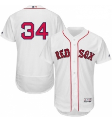 Mens Majestic Boston Red Sox 34 David Ortiz White Home Flex Base Authentic Collection MLB Jersey