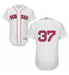 Mens Majestic Boston Red Sox 37 Bill Lee White Home Flex Base Authentic Collection MLB Jersey