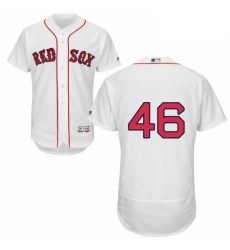 Mens Majestic Boston Red Sox 46 Craig Kimbrel White Home Flex Base Authentic Collection MLB Jersey