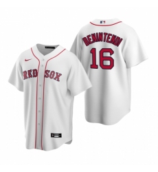 Mens Nike Boston Red Sox 16 Andrew Benintendi White Home Stitched Baseball Jerse