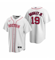 Mens Nike Boston Red Sox 19 Jackie Bradley Jr White Alternate Stitched Baseball Jersey
