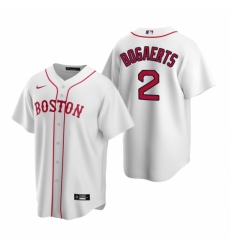 Mens Nike Boston Red Sox 2 Xander Bogaerts White Alternate Stitched Baseball Jerse