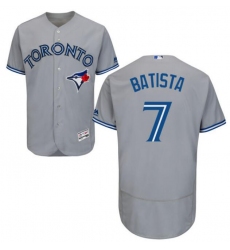 Men's Toronto Grey Jays Tony Batista #7 Majestic Royal Cool Base Stitched Jersey