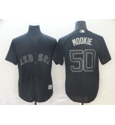Red Sox 50 Mookie Betts Mookie Black 2019 Players 27 Weekend Player Jersey