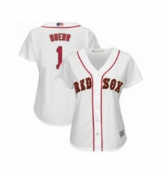 Womens Boston Red Sox 1 Bobby Doerr Authentic White 2019 Gold Program Cool Base Baseball Jersey