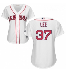 Womens Majestic Boston Red Sox 37 Bill Lee Replica White Home MLB Jersey