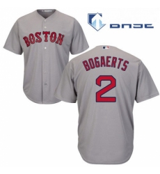 Youth Majestic Boston Red Sox 2 Xander Bogaerts Authentic Grey Road Cool Base MLB Jersey