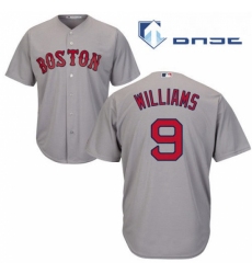 Youth Majestic Boston Red Sox 9 Ted Williams Replica Grey Road Cool Base MLB Jersey