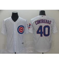 Cubs 40 Willson Contreras White Cool Base Jersey