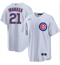 Men Chicago Cubs 21 Sh u014Dta Imanaga White Cool Base Stitched Baseball Jersey