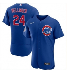 Men Chicago Cubs 24 Cody Bellinger Royal Flex Base Stitched Baseball Jersey
