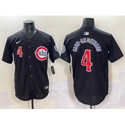 Men Chicago Cubs 4 Pete Crow Armstrong Black Limited Stitched Baseball Jersey