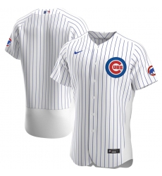 Men Chicago Cubs Men Nike White Home 2020 Flex Base Official Team MLB Jersey